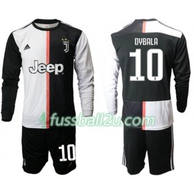 Günstige Fußballtrikots Juventus Dybala 10 Kinder Heimtrikot 2019-2020 Langarm